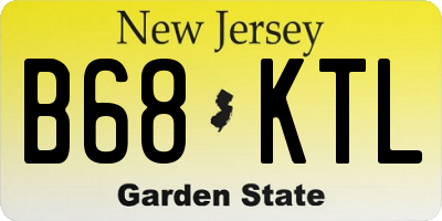 NJ license plate B68KTL