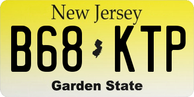 NJ license plate B68KTP