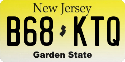 NJ license plate B68KTQ