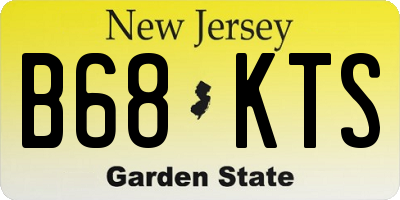 NJ license plate B68KTS