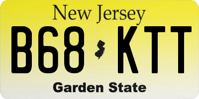NJ license plate B68KTT