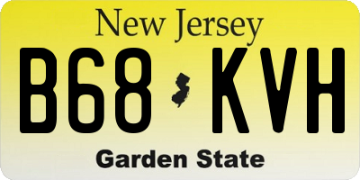NJ license plate B68KVH