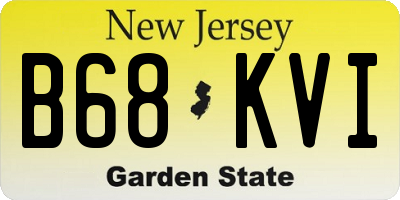 NJ license plate B68KVI