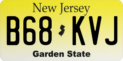 NJ license plate B68KVJ