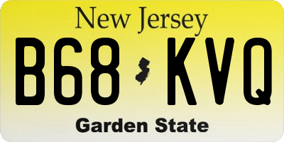 NJ license plate B68KVQ