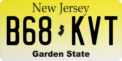 NJ license plate B68KVT