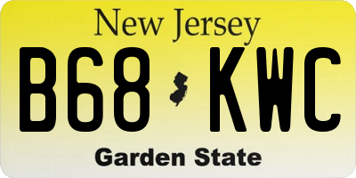 NJ license plate B68KWC