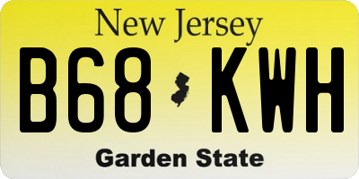 NJ license plate B68KWH
