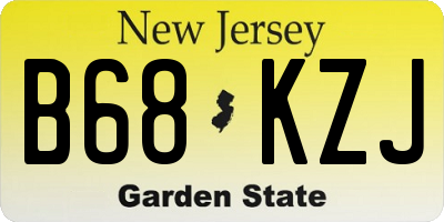 NJ license plate B68KZJ