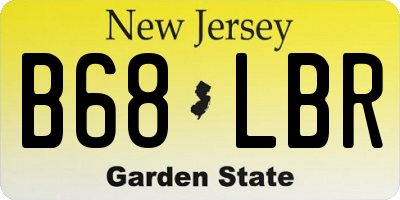 NJ license plate B68LBR