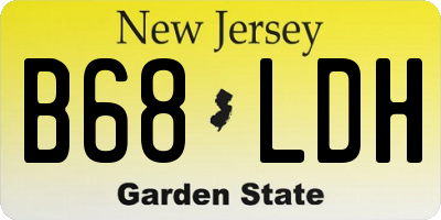 NJ license plate B68LDH