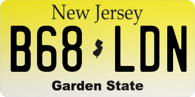NJ license plate B68LDN