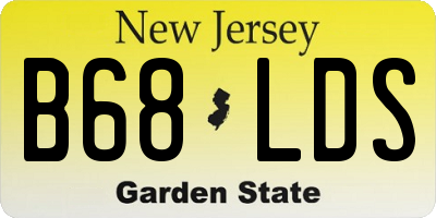NJ license plate B68LDS