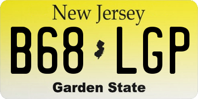 NJ license plate B68LGP