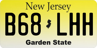 NJ license plate B68LHH