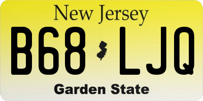 NJ license plate B68LJQ