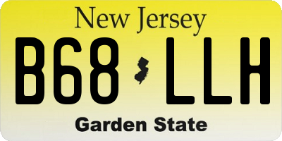 NJ license plate B68LLH