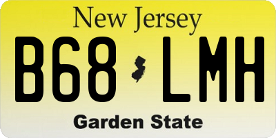 NJ license plate B68LMH