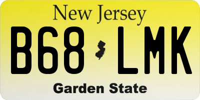 NJ license plate B68LMK