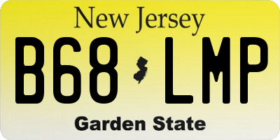 NJ license plate B68LMP