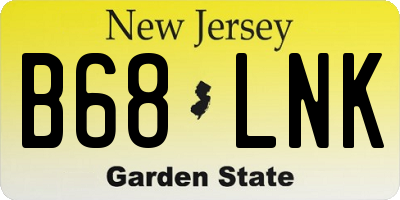 NJ license plate B68LNK