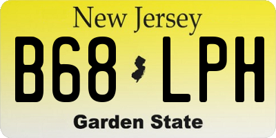 NJ license plate B68LPH