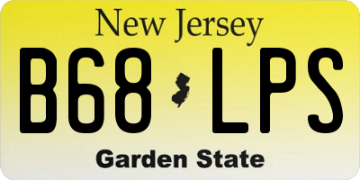 NJ license plate B68LPS
