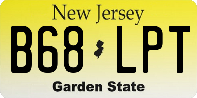 NJ license plate B68LPT