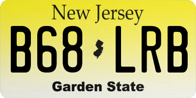 NJ license plate B68LRB