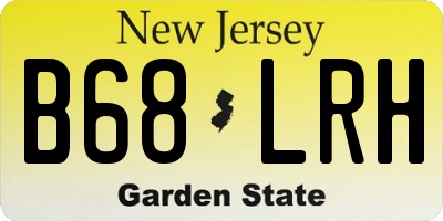 NJ license plate B68LRH