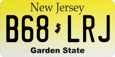 NJ license plate B68LRJ