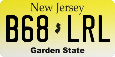 NJ license plate B68LRL