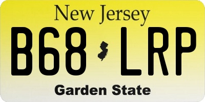 NJ license plate B68LRP