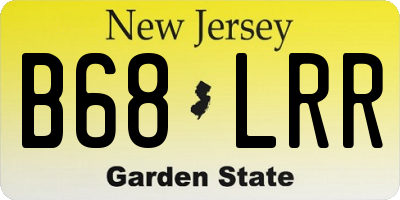NJ license plate B68LRR
