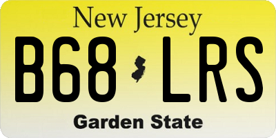 NJ license plate B68LRS