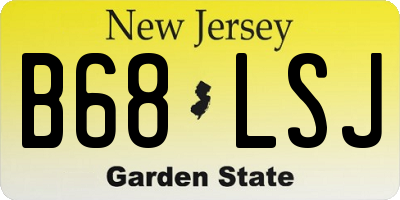 NJ license plate B68LSJ