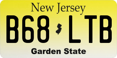 NJ license plate B68LTB