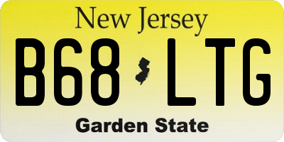 NJ license plate B68LTG