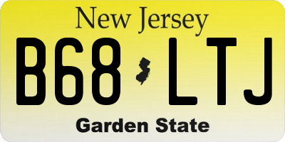 NJ license plate B68LTJ