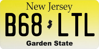 NJ license plate B68LTL
