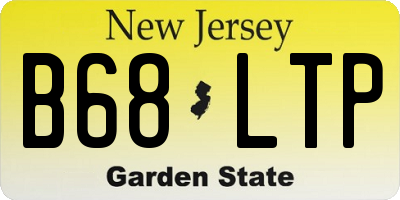 NJ license plate B68LTP