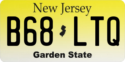 NJ license plate B68LTQ