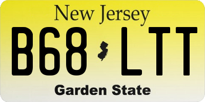 NJ license plate B68LTT