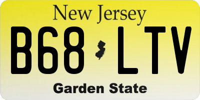 NJ license plate B68LTV