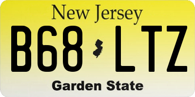 NJ license plate B68LTZ