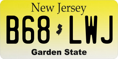 NJ license plate B68LWJ