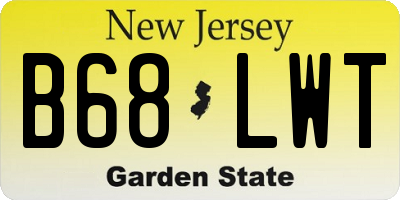 NJ license plate B68LWT