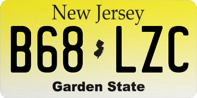 NJ license plate B68LZC