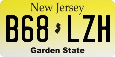NJ license plate B68LZH