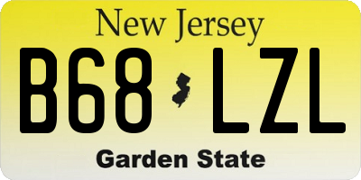 NJ license plate B68LZL